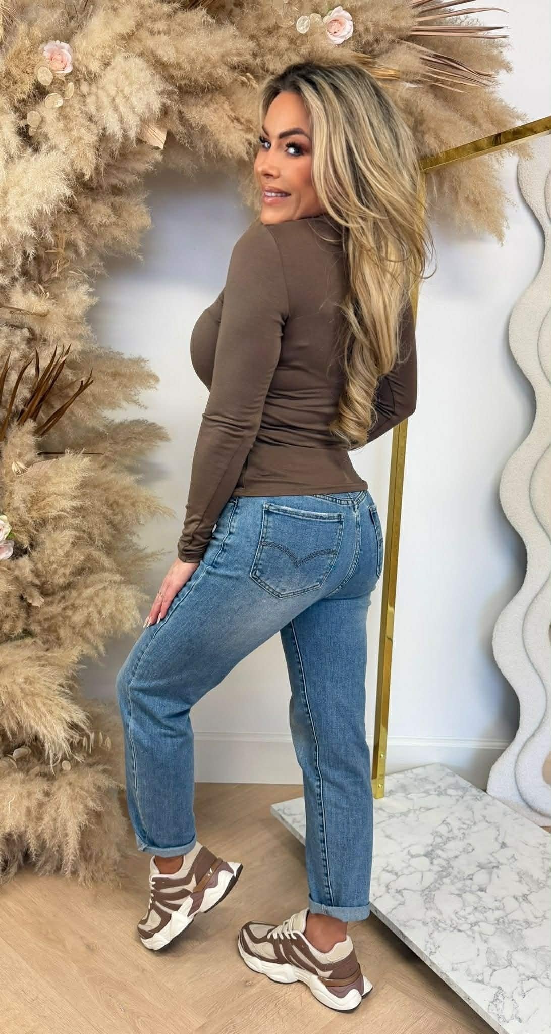 BY SWAN BASIC STRETCH SHIRT 9963 BROWN