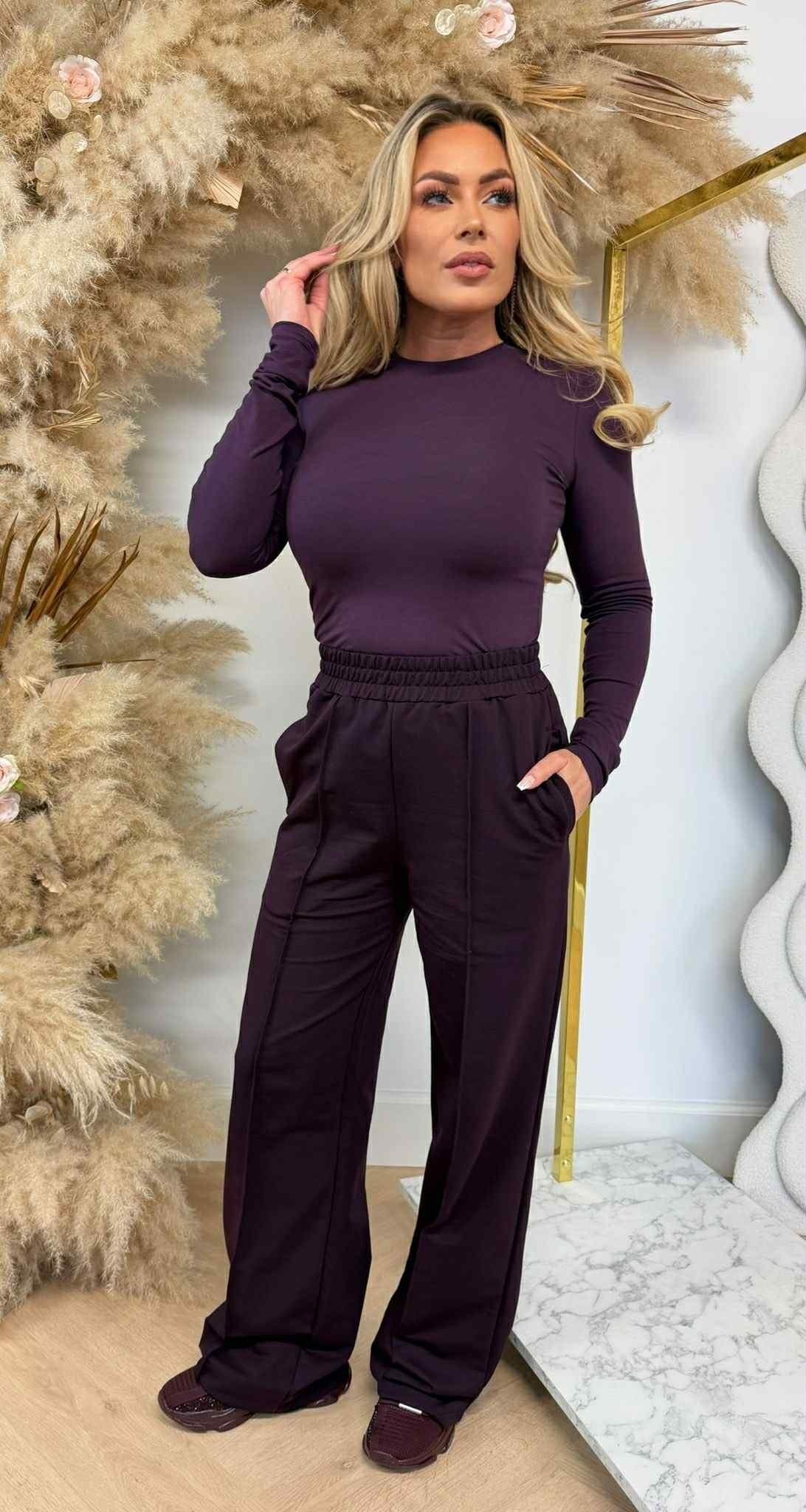 BY SWAN BASIC STRETCH SHIRT 9963 PURPLE/PLUM