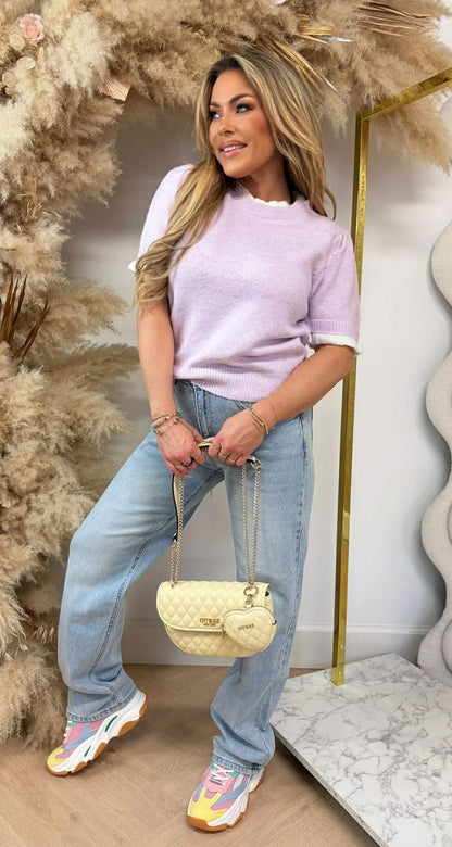 BY SWAN KNITTED SCHULP TEE 671 LILA