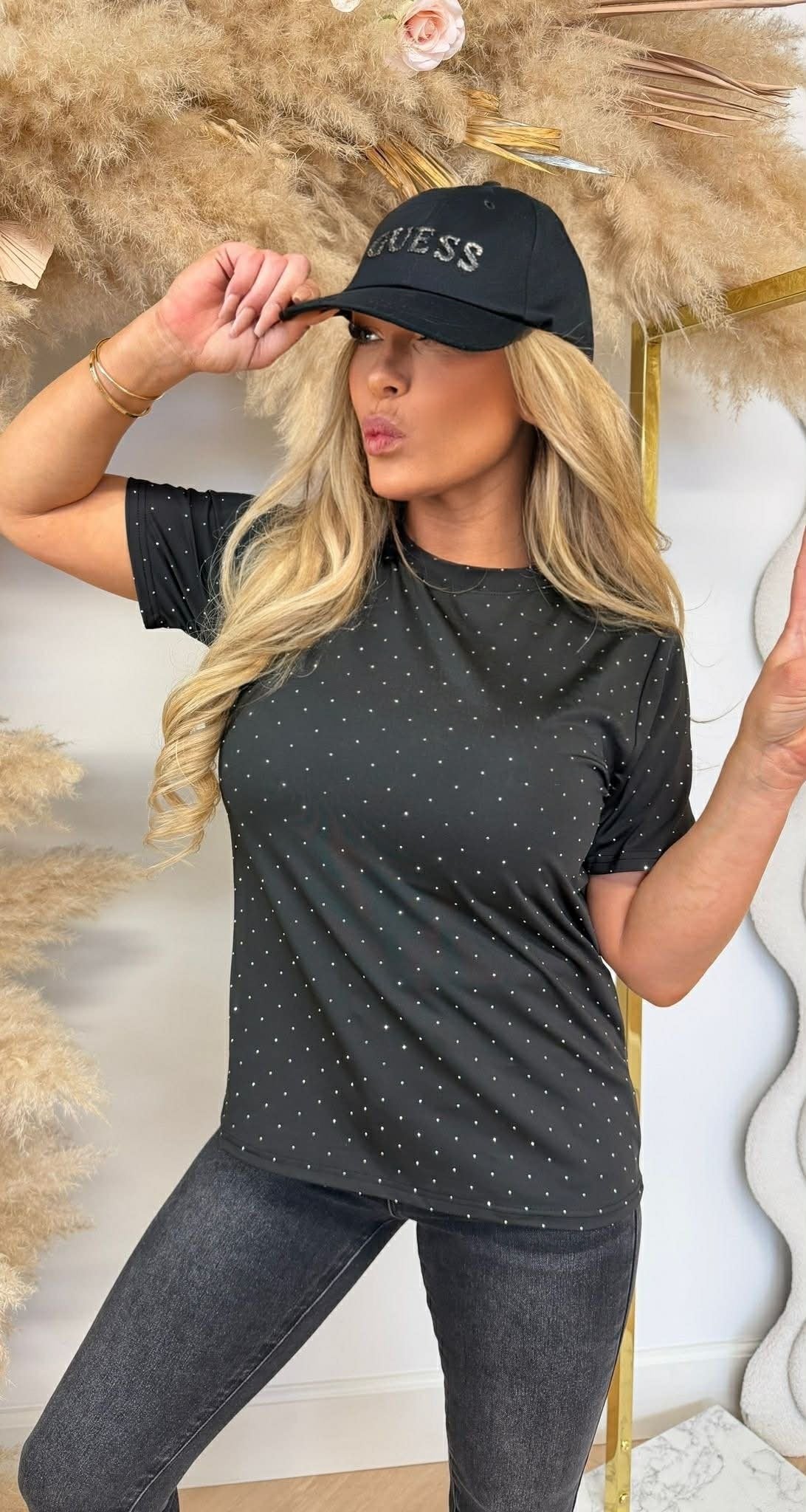 BY SWAN SPARKLE TEE 9368 SCHWARZ