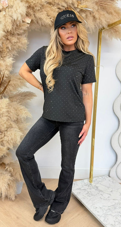 BY SWAN SPARKLE TEE 9368 SCHWARZ
