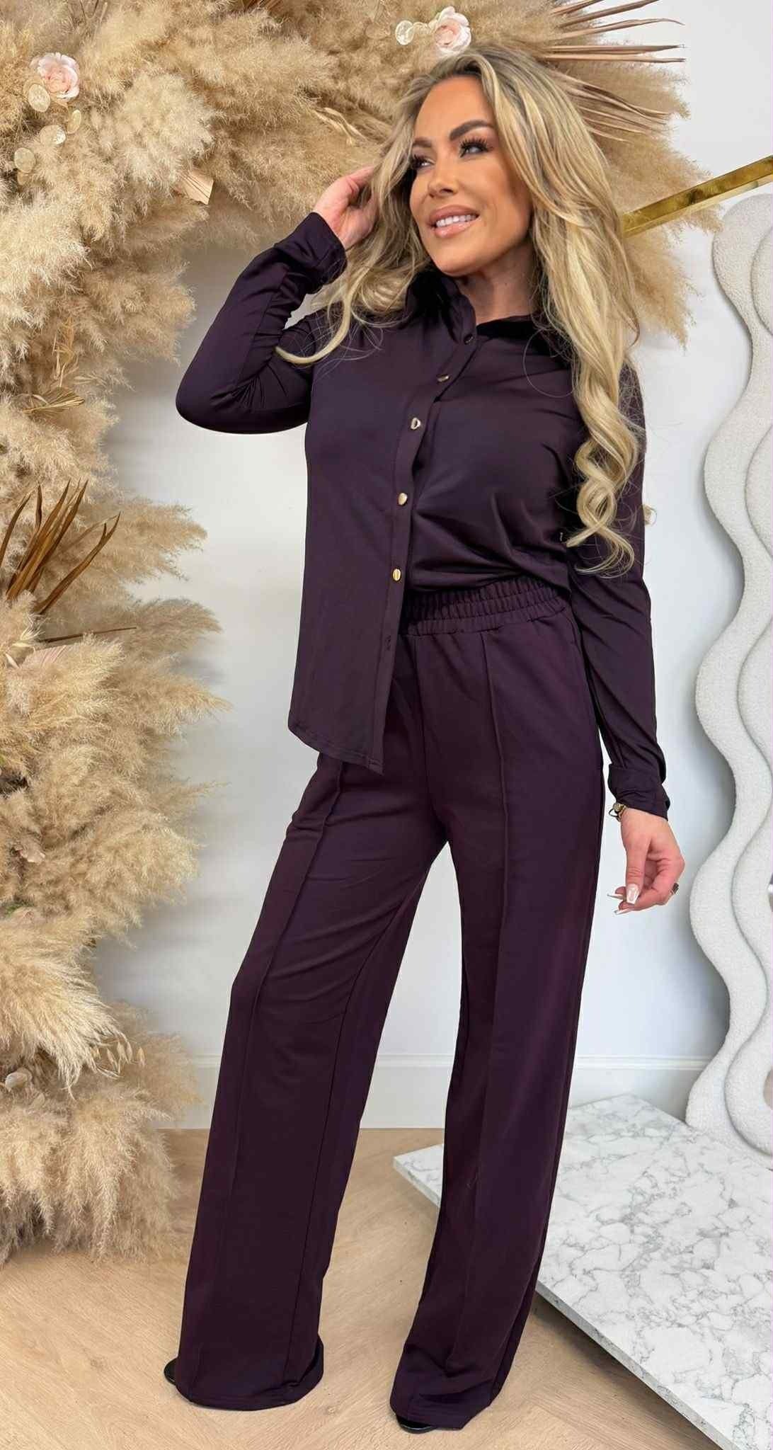 BY SWAN TRAVELBLUSE 6658 PLUM/LILA