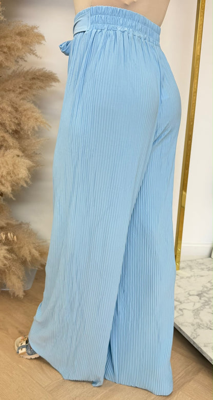 PLISSE KNOOP PANTS 5028 ICEBLUE