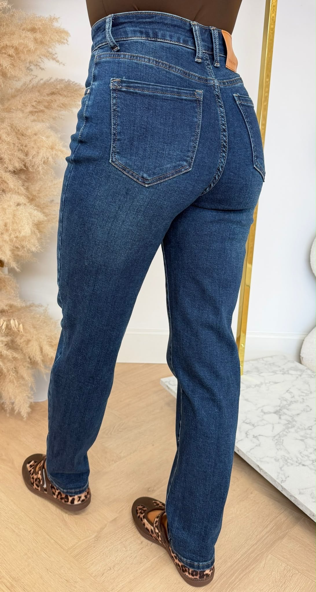 MOM FIT JEANS 1005-2 DARKDENIM