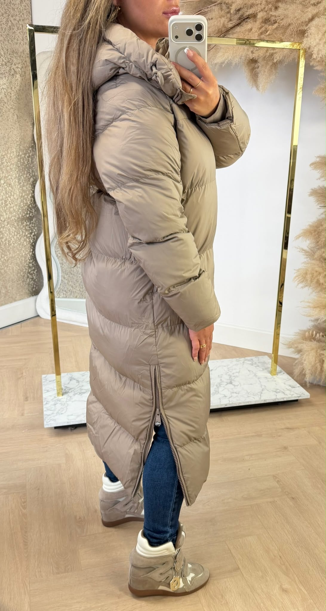PARIS PUFFER WINTERJACKET 7633 TAUPE
