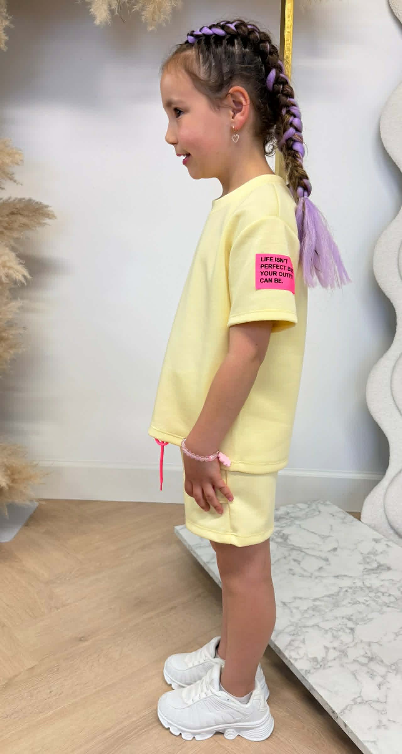 KIDS EMBLEEM SETJE YELLOW
