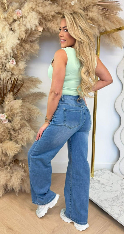 CECE BASIC TRAVEL TOP HELLGRÜN