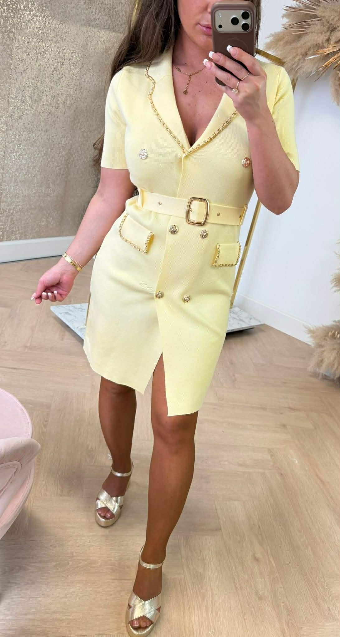 CHANY CHAIN KLEID 6067 GELB