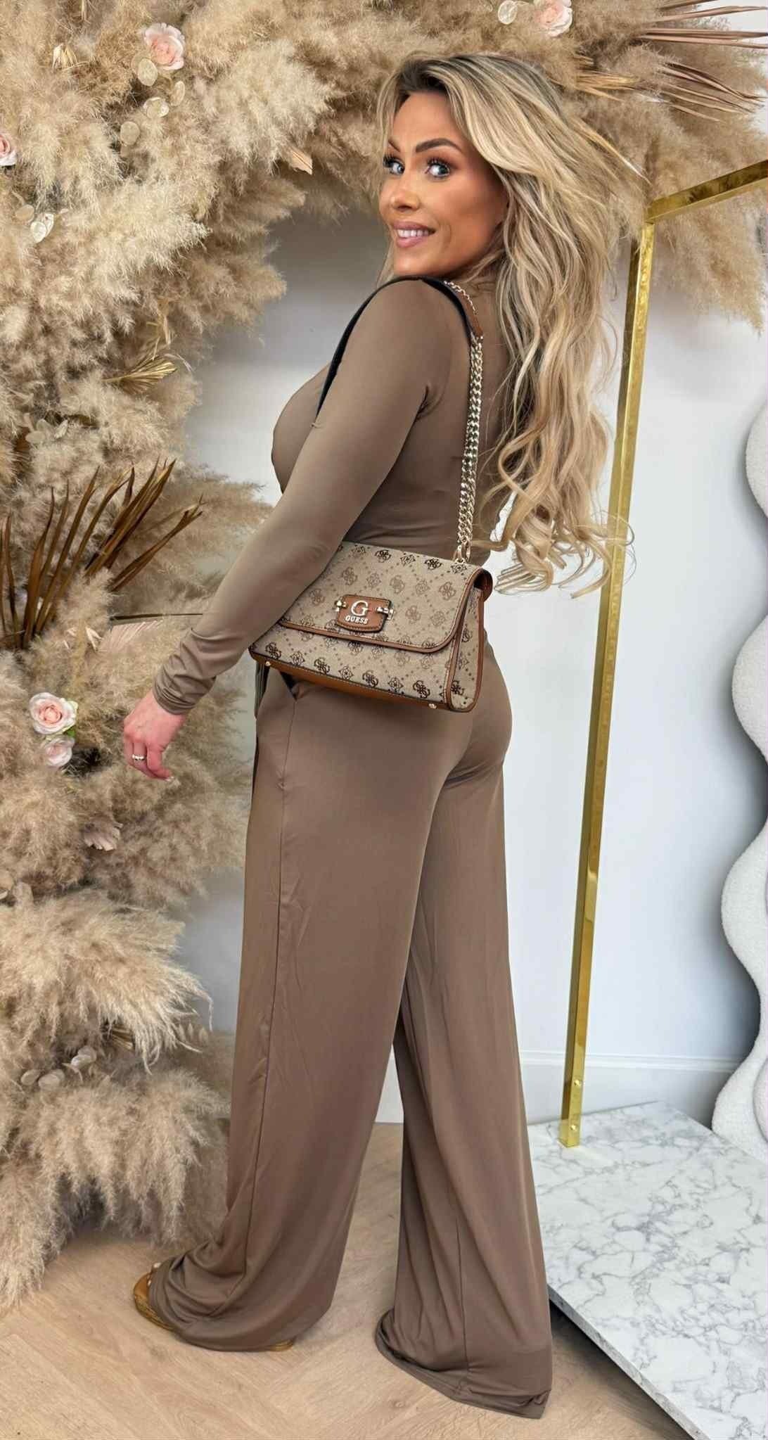 CHIC TRAVEL JUMPSUIT 7561 CAMEL