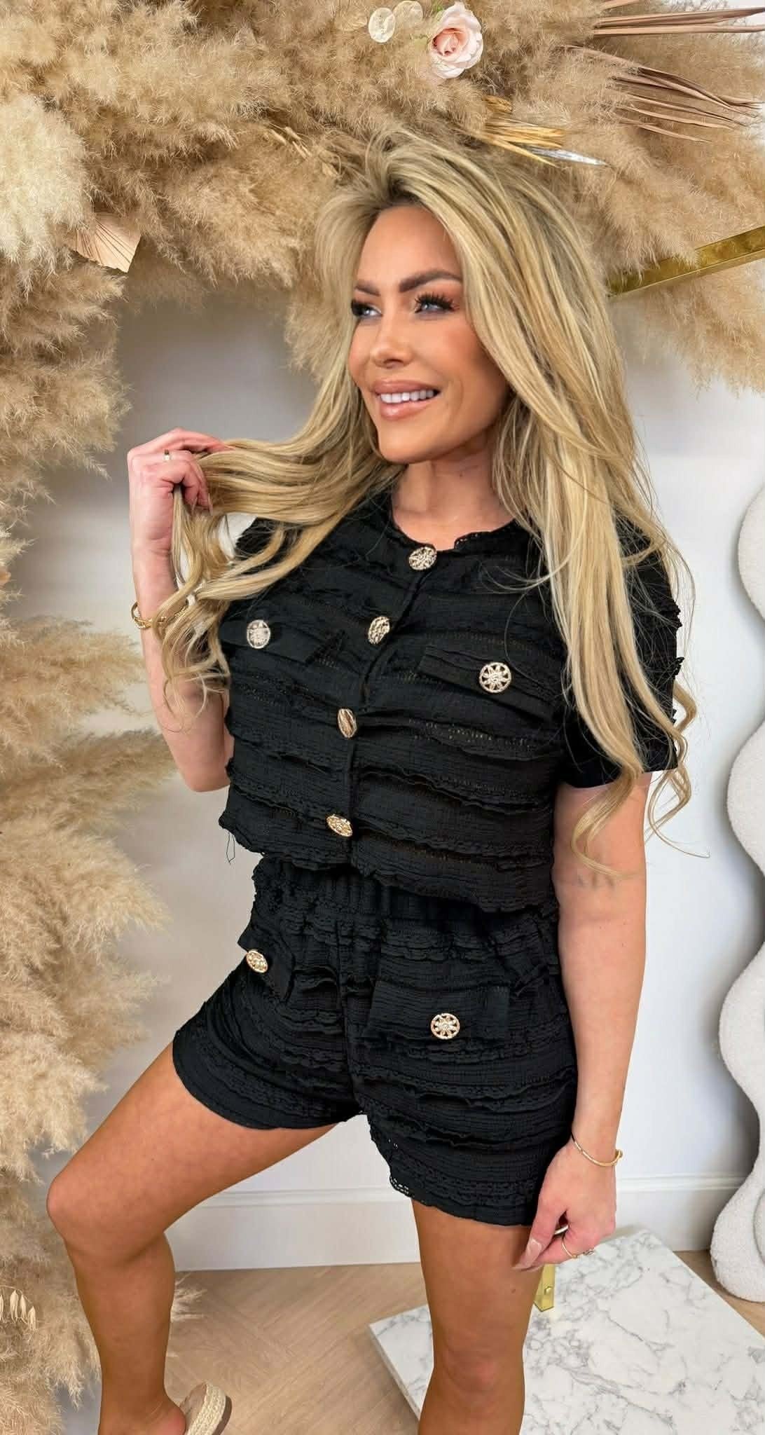 ENSEMBLE DE BOUTONS CHICS 2122 NOIR