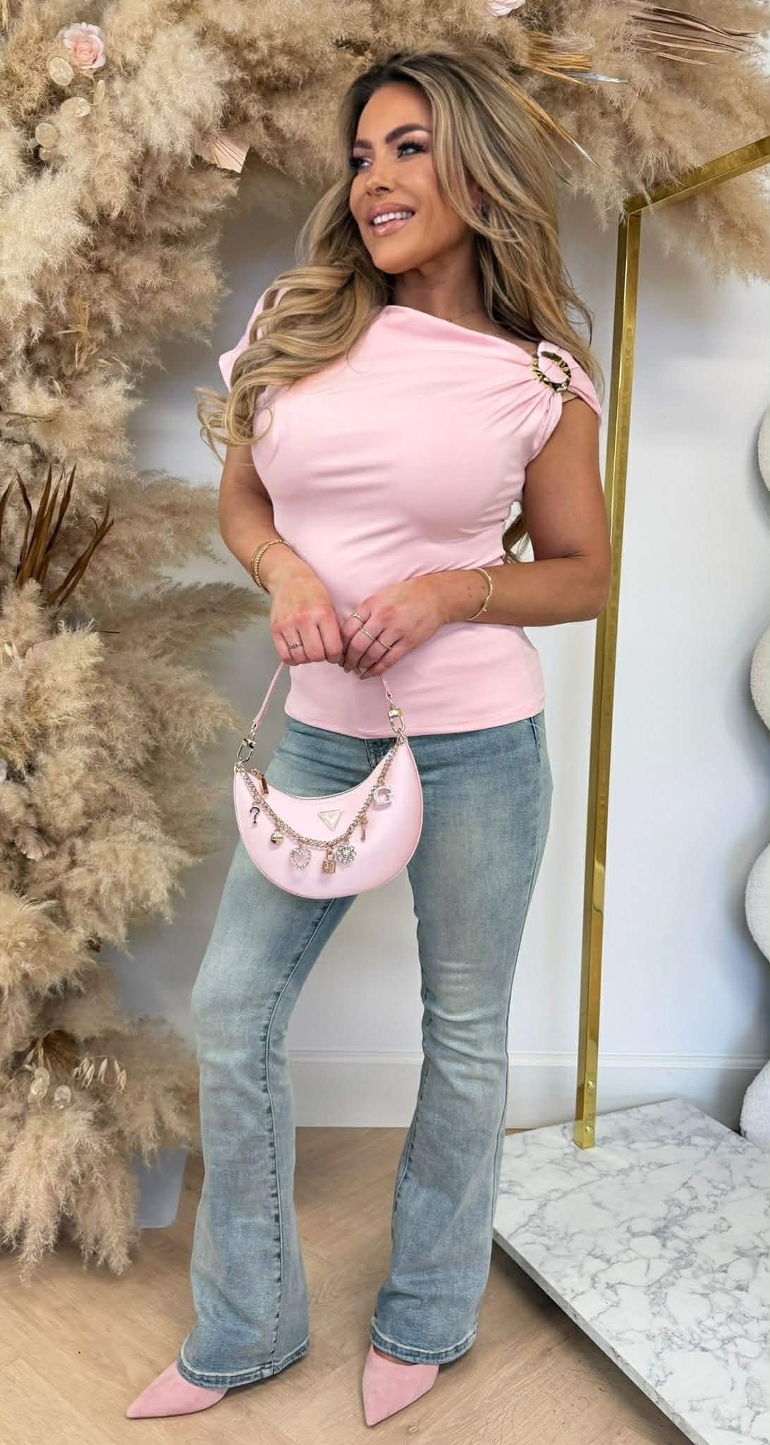 CHRISTY GOLDENES TOP ROSA