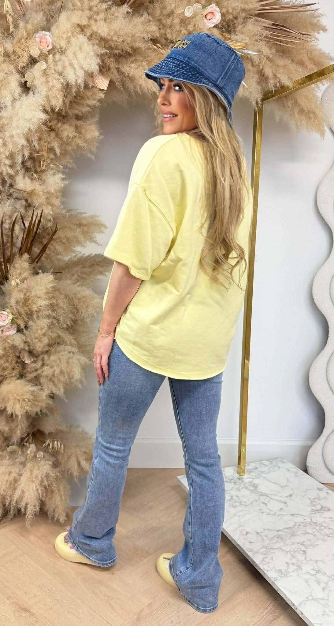 CIAO OVERSIZED SHIRT 1140-24 YELLOW