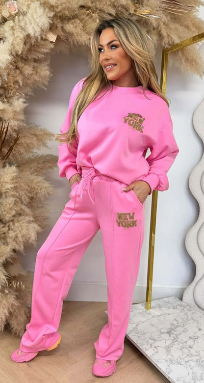 CITY NEW YORK SET PINK
