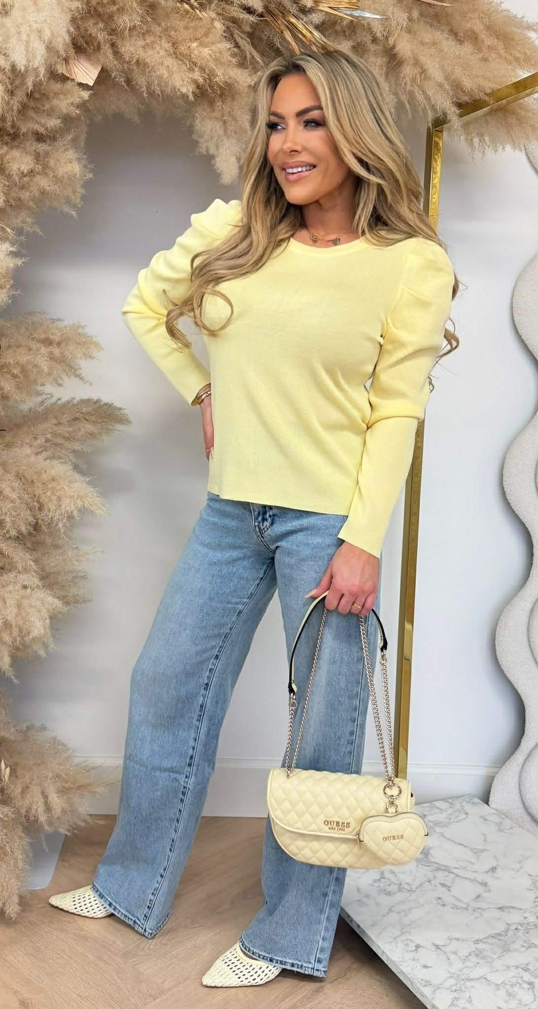 CLARA POF MOUW TOP 8806 YELLOW