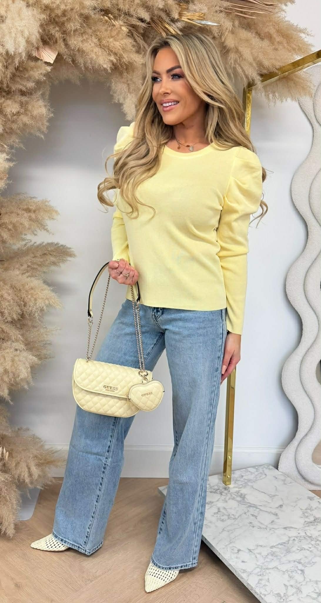 CLARA POF MOUW TOP 8806 YELLOW