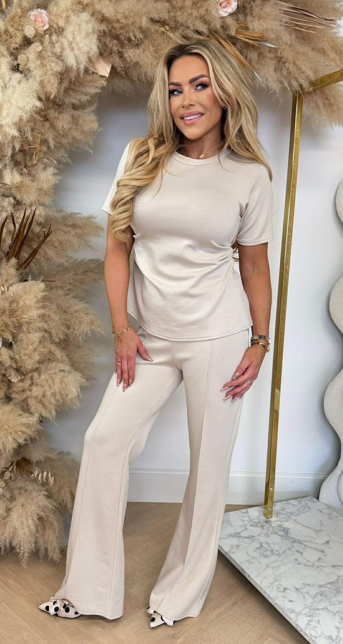 CLASSY SPLIT SET LIGHTBEIGE