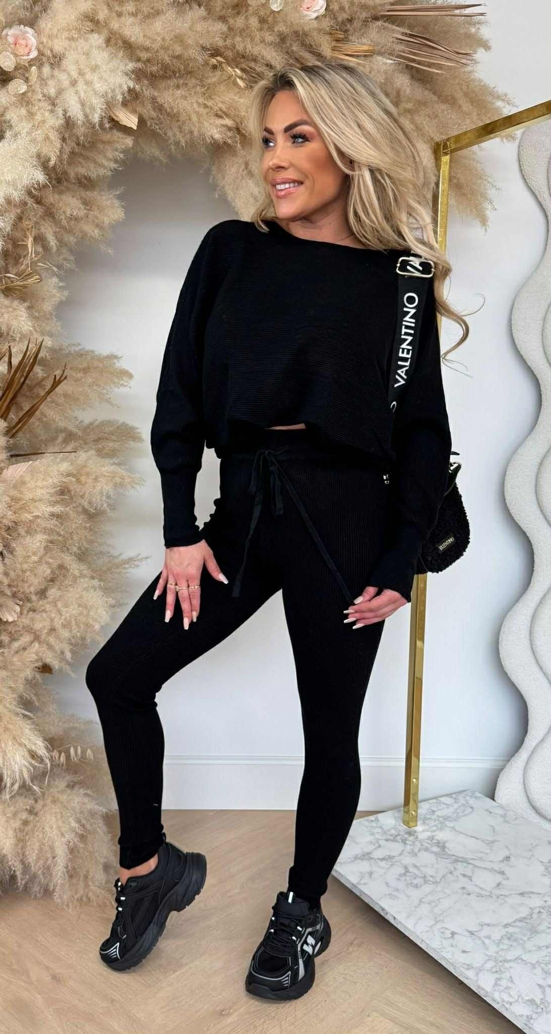 BEQUEMES 2-TEILIGES SET 9819 SCHWARZ