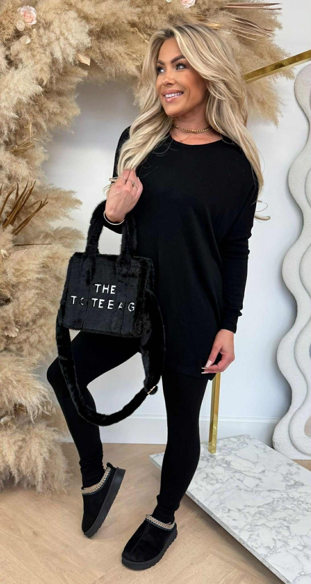 COMFY OVERSIZED PAK 9818 BLACK