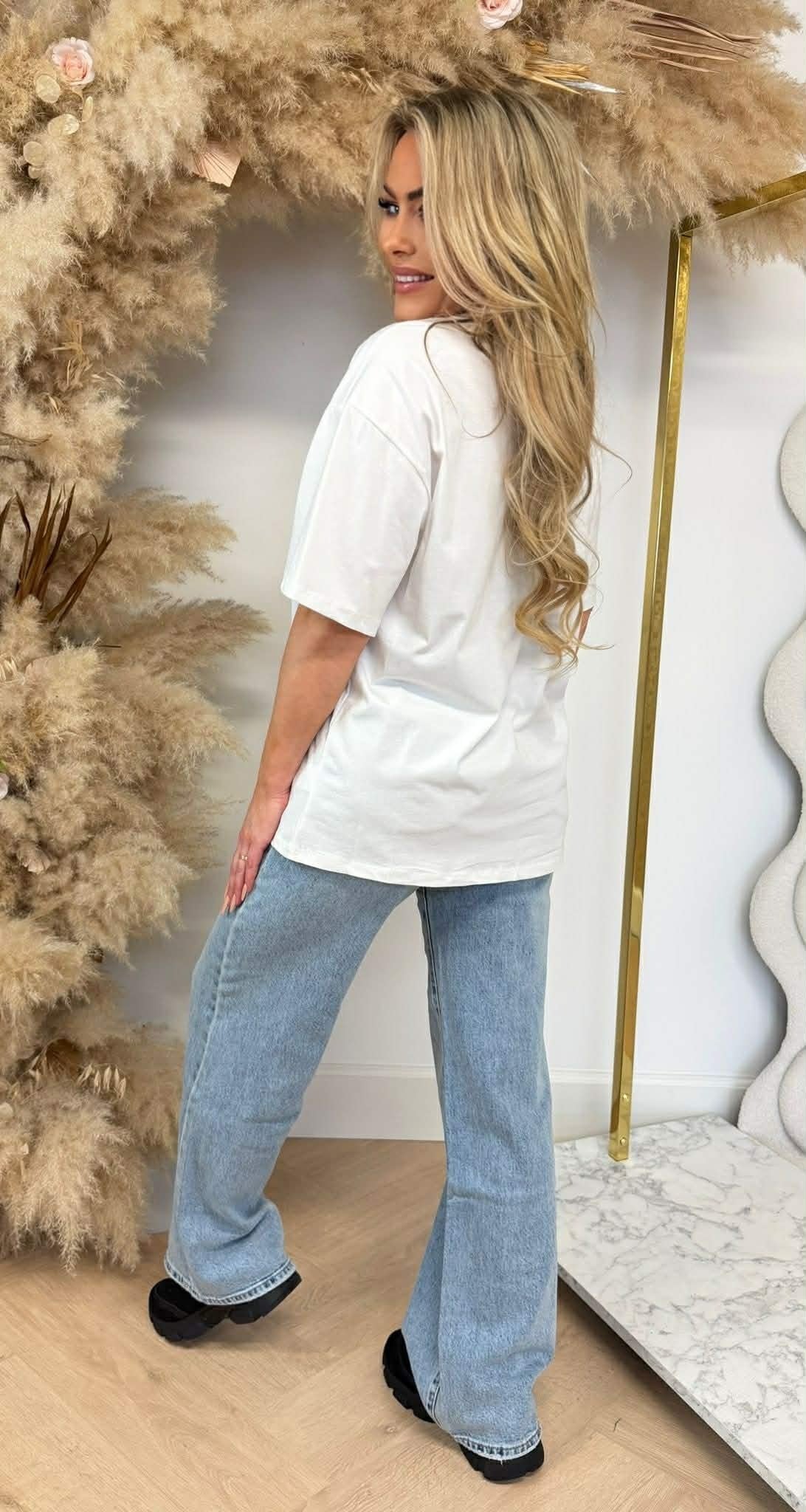 SÜSSER HERZCHEN TEE 7455 OFFWHITE/BLACK