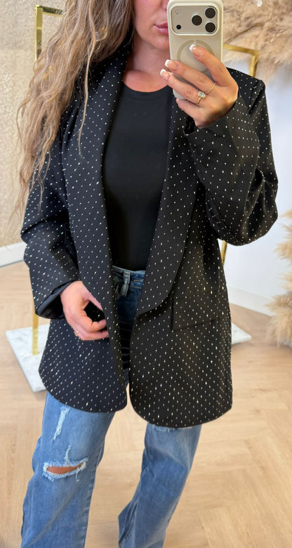 SPARKLE BLAZER BLACK
