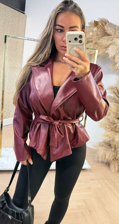 PAULA PU STRIK JASJE BORDEAUX