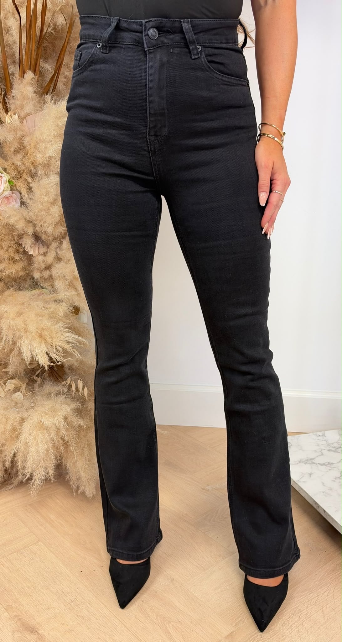 FLARE JEANS 1361 BLACK