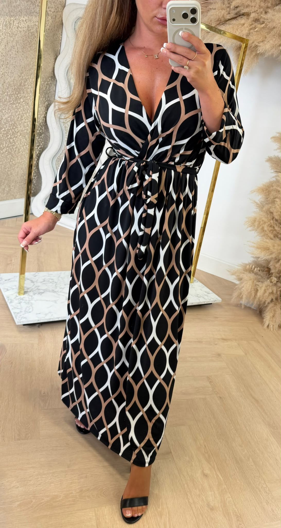 DEBORAH DRESS CIRCLE PRINT
