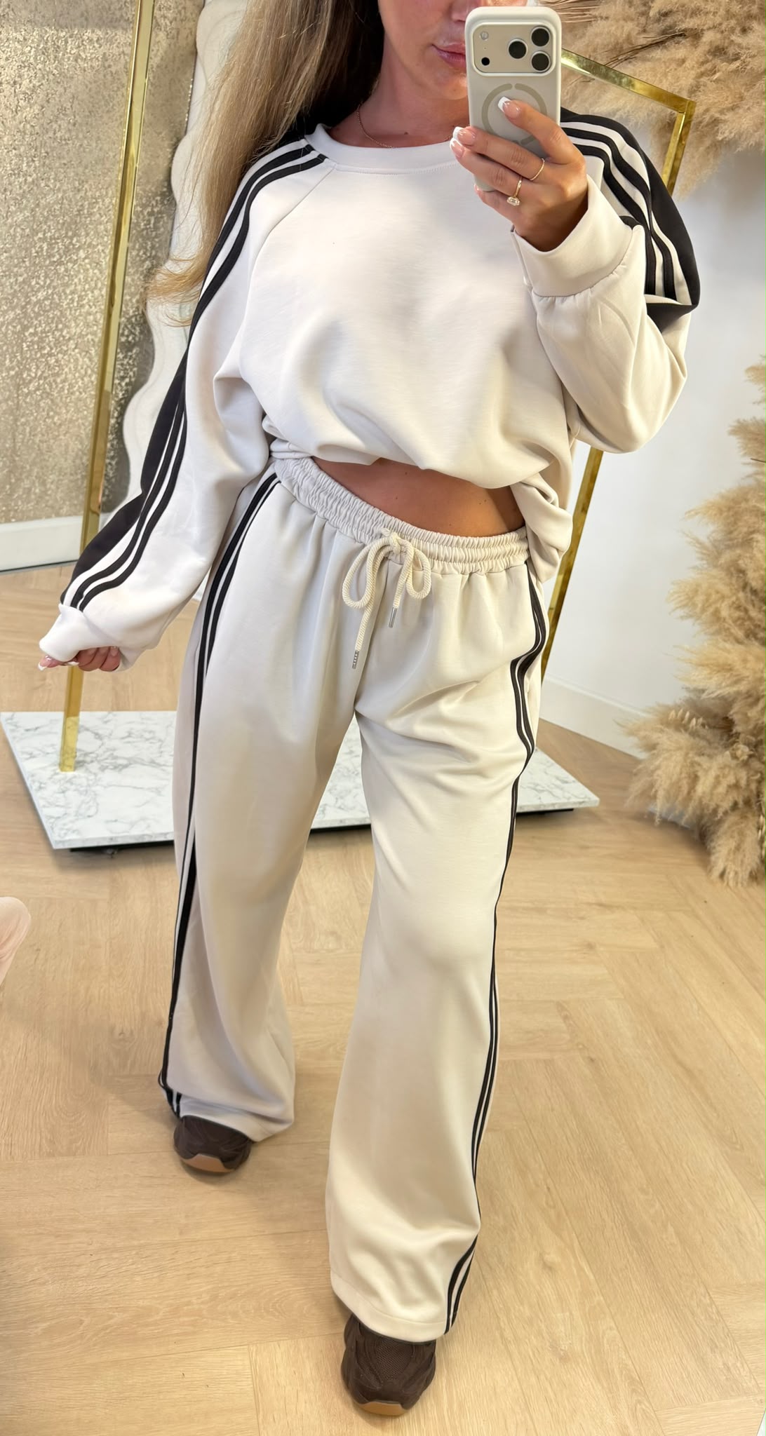 ADI STRIPE SET BEIGE