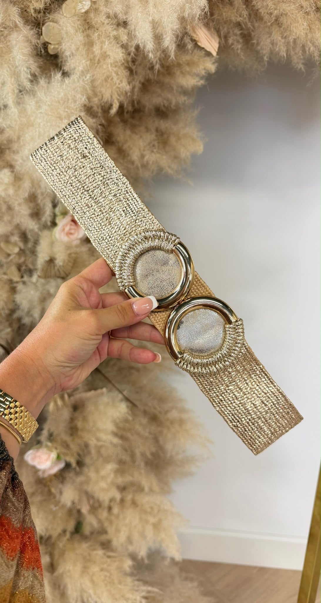 CIRCEL BIG BELT GOLD