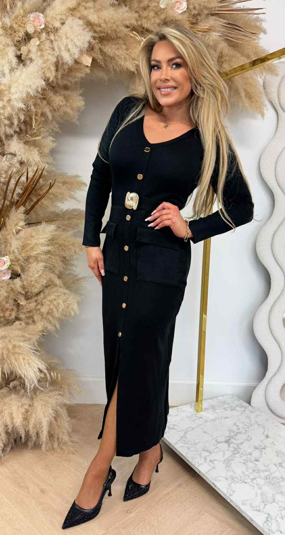 ROBE DE SOIRÉE GLAM 6023 NOIR