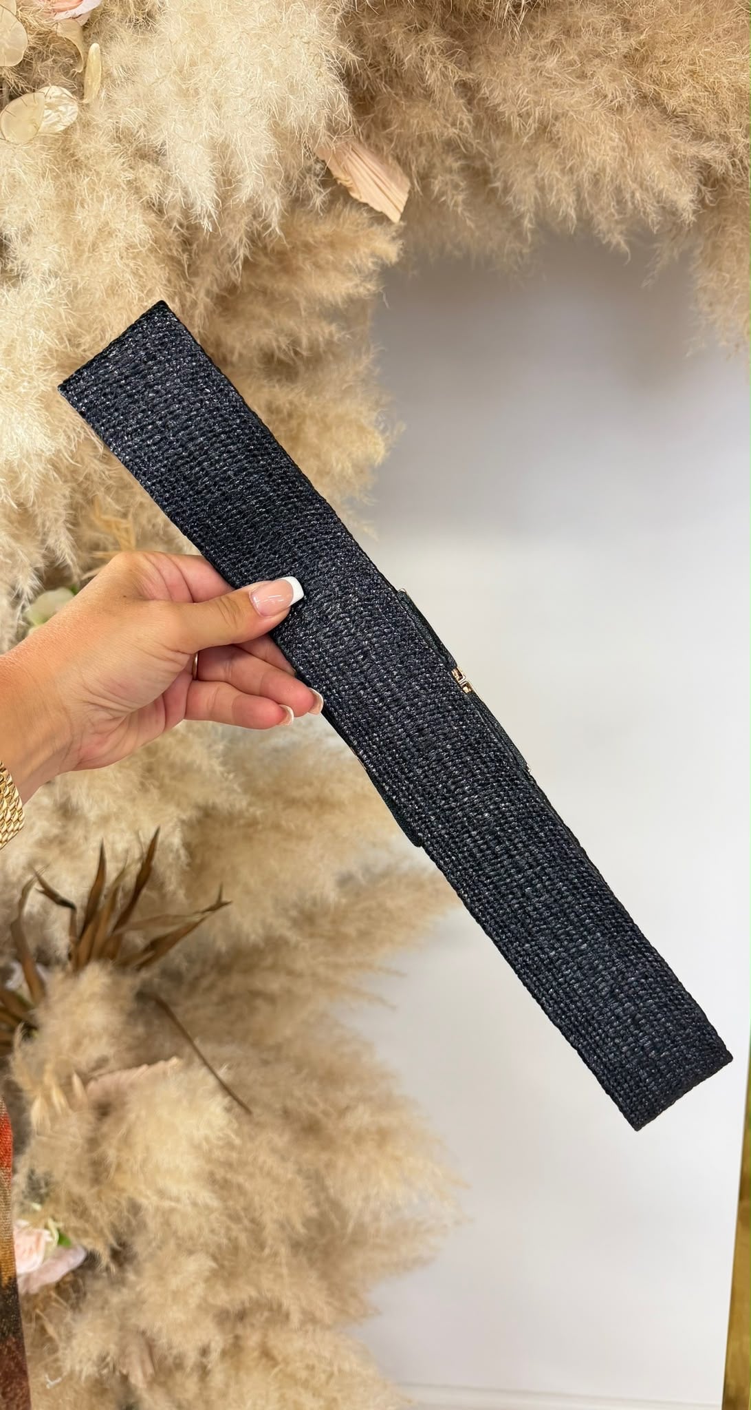 LUXURY BELT 908 BLACK