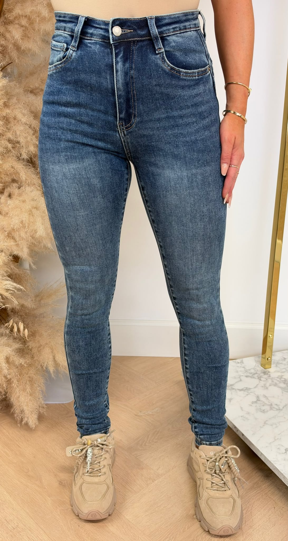 PUSH UP SKINNY JEANS 5399-14 DENIMBLUE