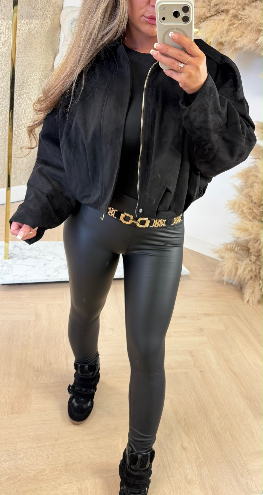 SUEDE MUSTHAVE JACKET 2025 BLACK