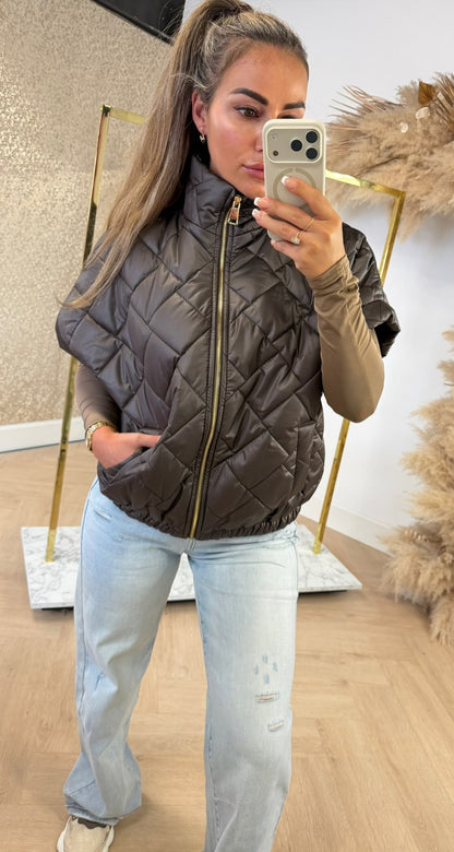 FASHION BODYWARMER CHOCO