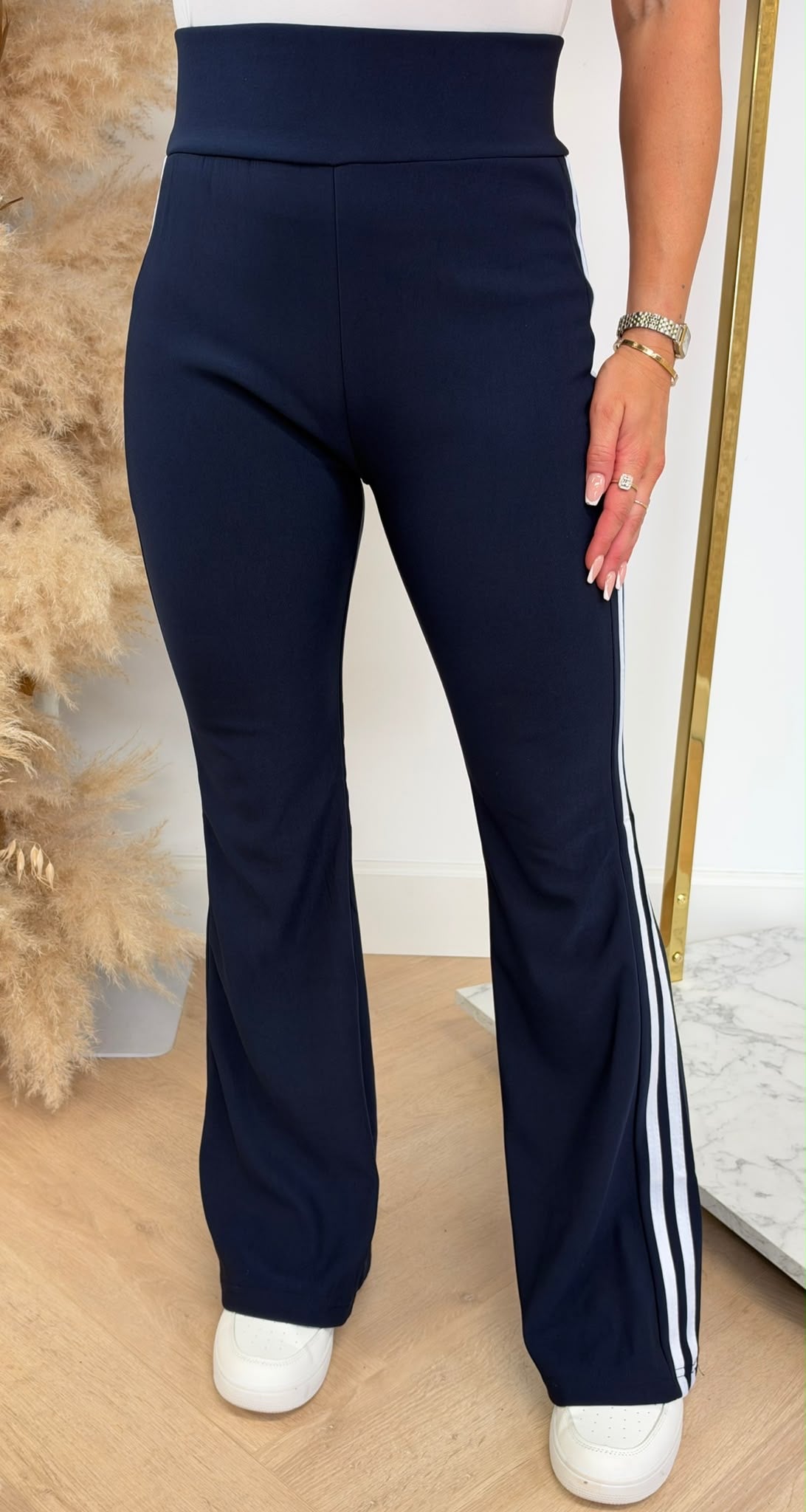 STRIPPY FLAIR PANTS 1656 NAVY