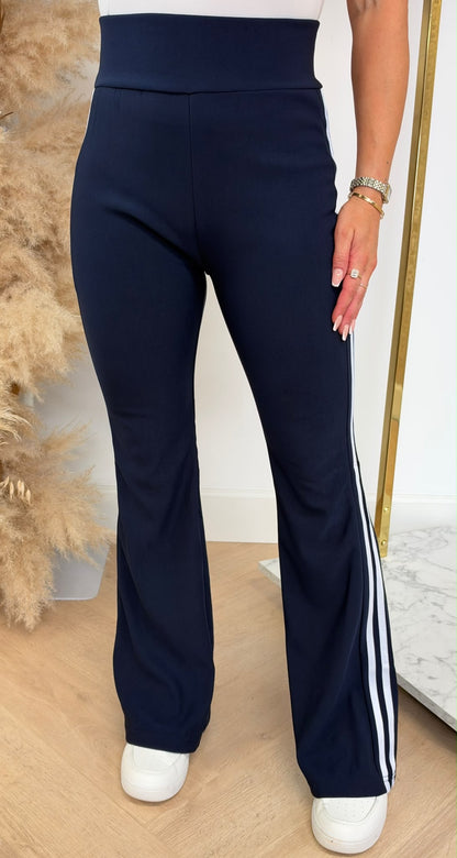 STRIPPY FLAIR PANTS 1656 NAVY