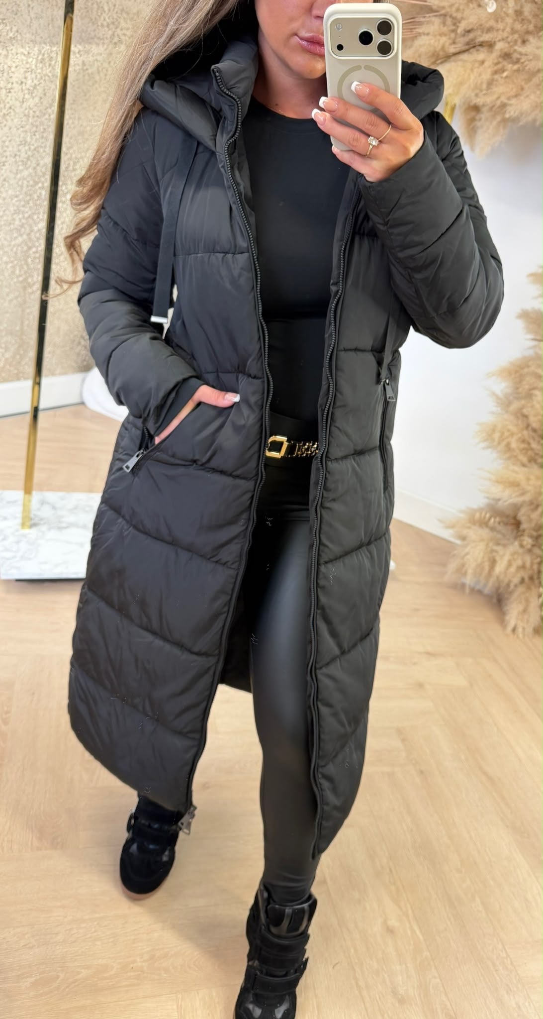 PUFFER LONG WINTERJACKET 2063 BLACK