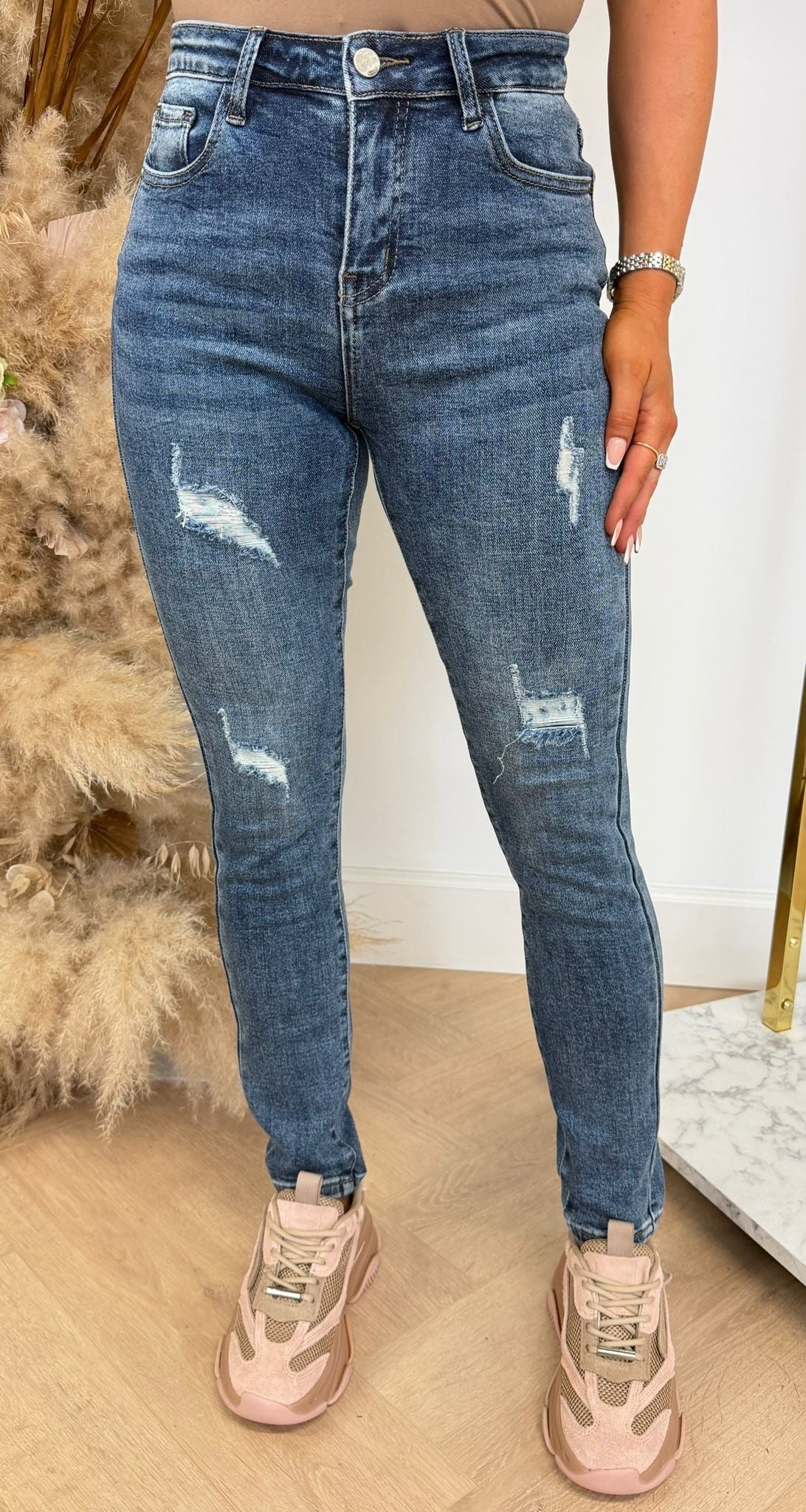 SUPER STRETCH SLIM JEANS 8739-2 DENIMBLUE