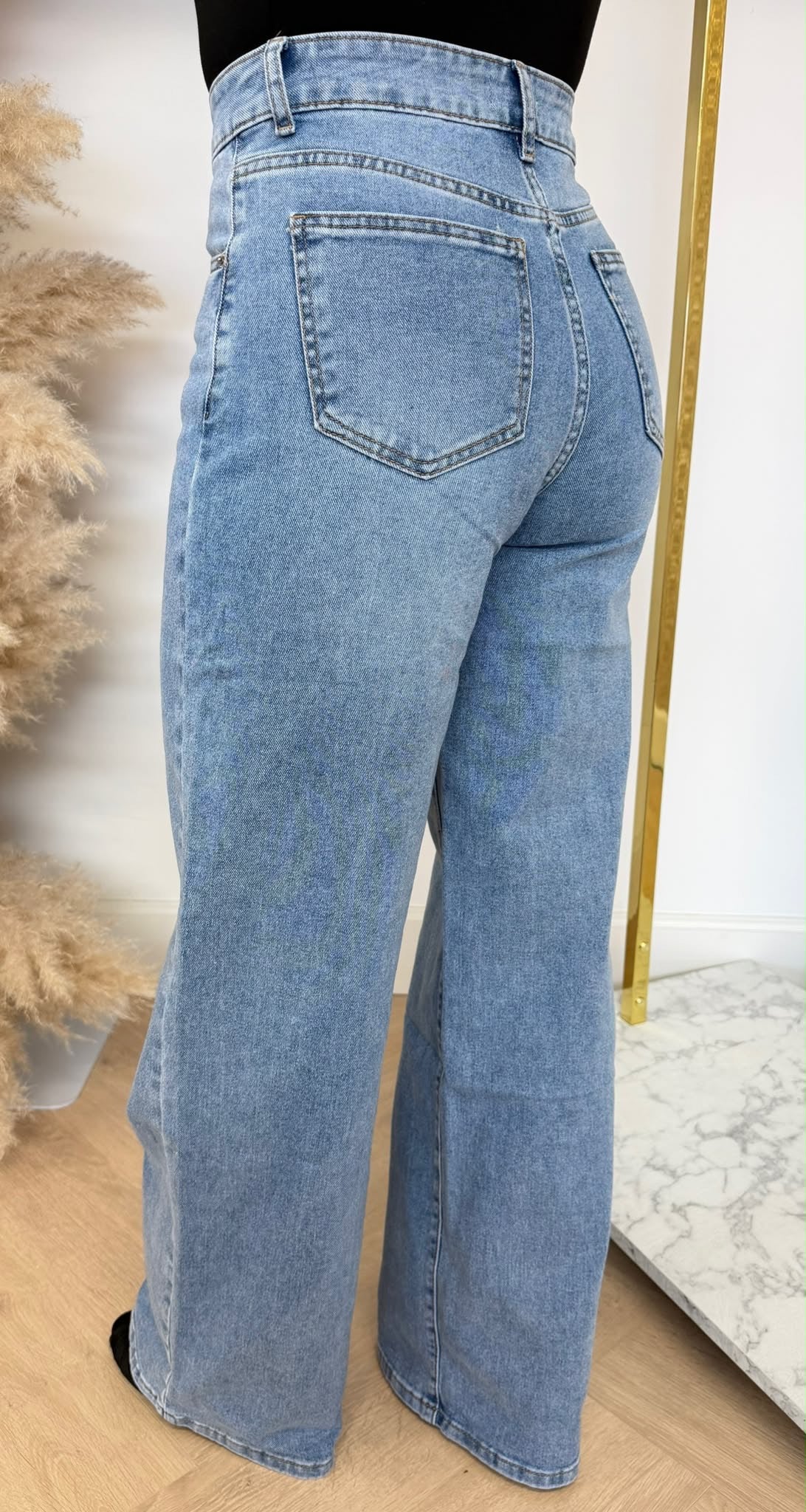 BASIC WIDE LEG JEANS 0029-1 DENIMBLUE