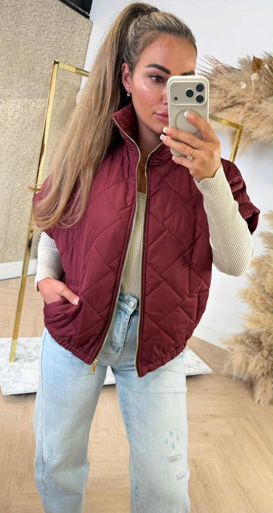 FASHION BODYWARMER BORDEAUX