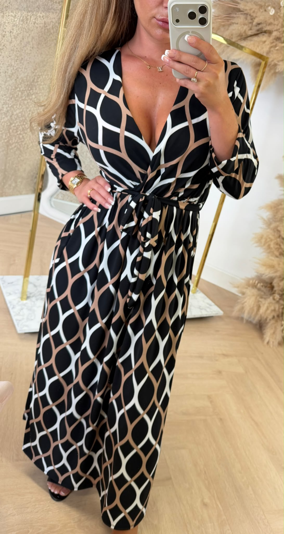DEBORAH DRESS CIRCLE PRINT