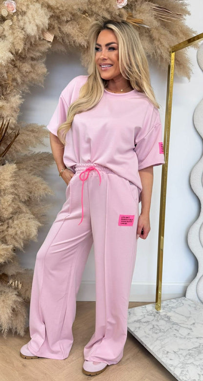 SET EMBLEMES LONGS VIRAL ROSE PALE