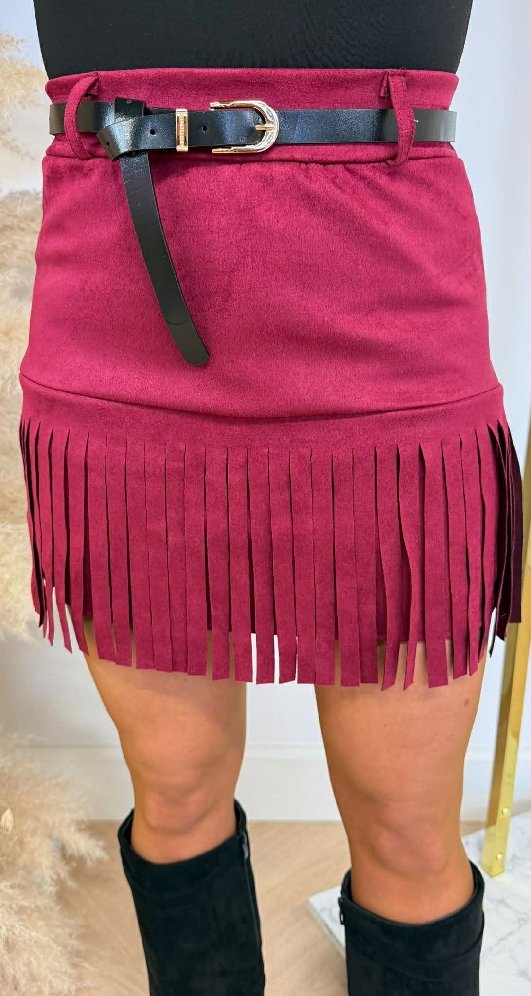 FRINGE STAR SKORT BORDEAUX