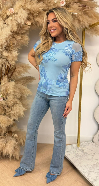 GLAM SHIRT 151 BLAU