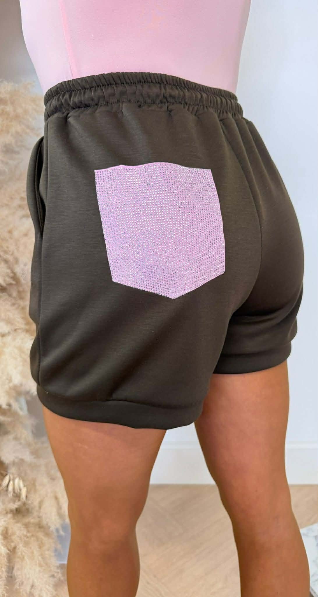 SHORT POCHE PAILLETTES CHOCO