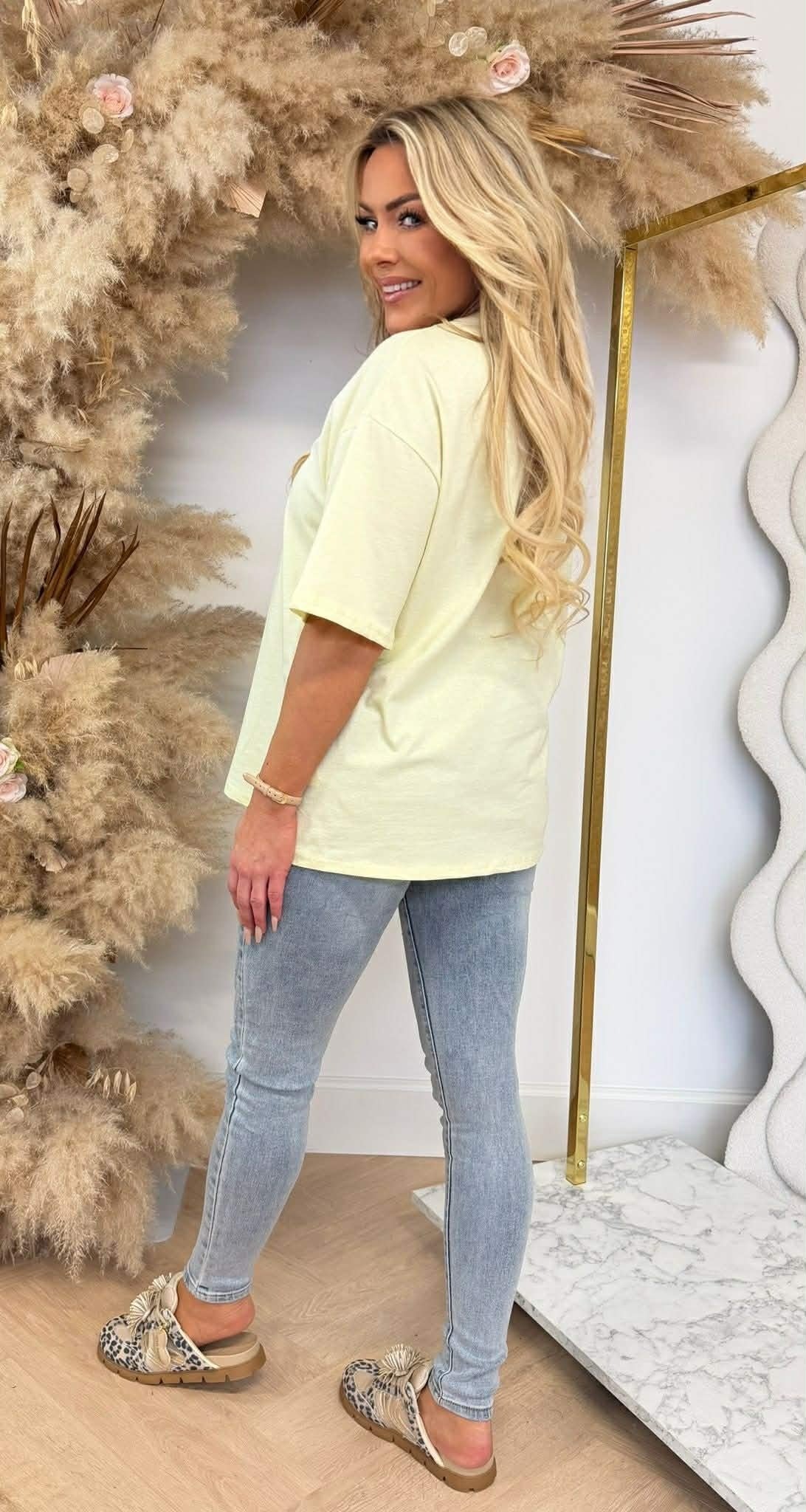 GLITTER-SHIRT 6902 GELB