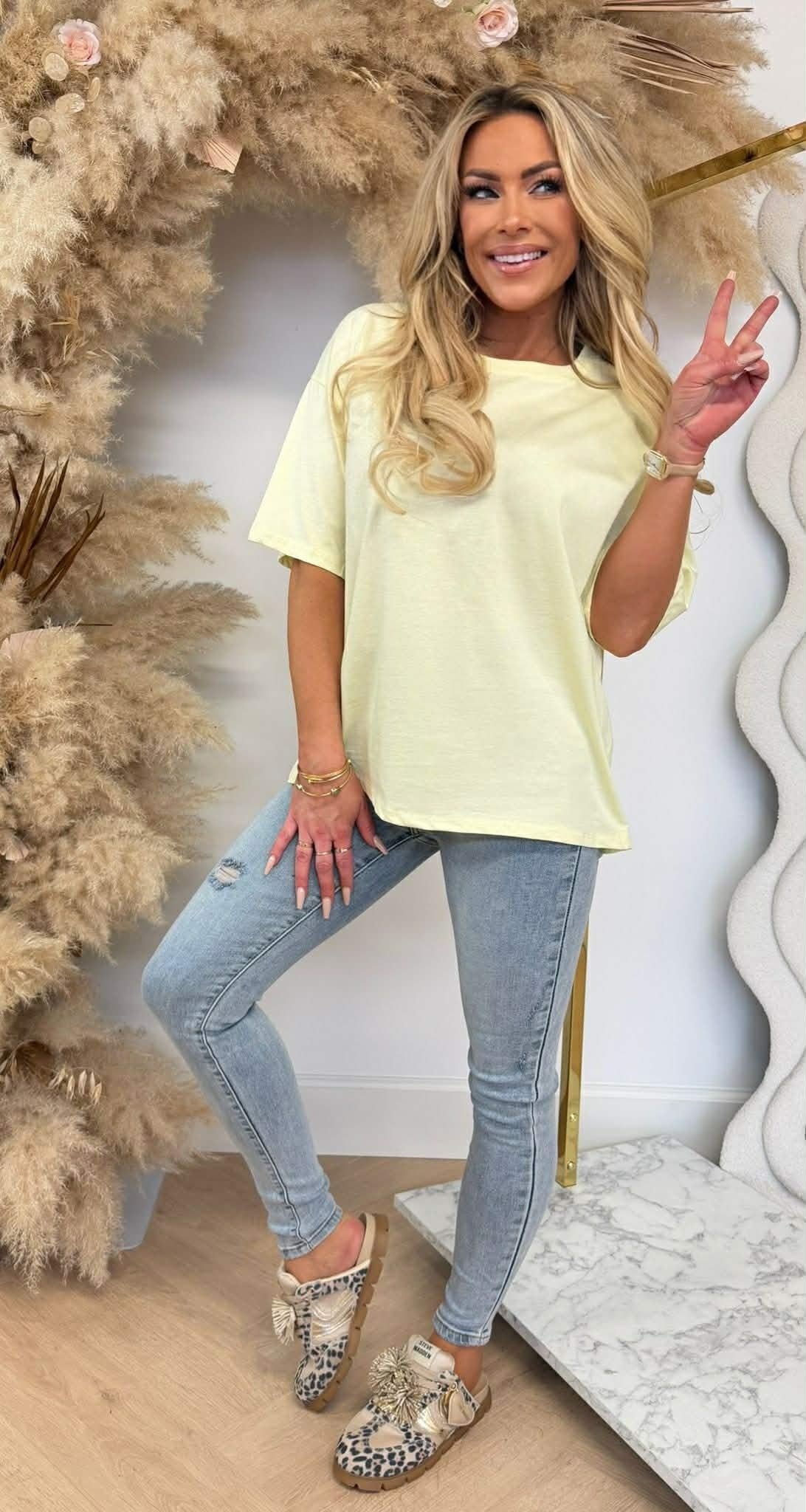GLITTER-SHIRT 6902 GELB