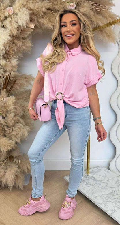 GOLDEN KNOT BLUSE HELLROSA