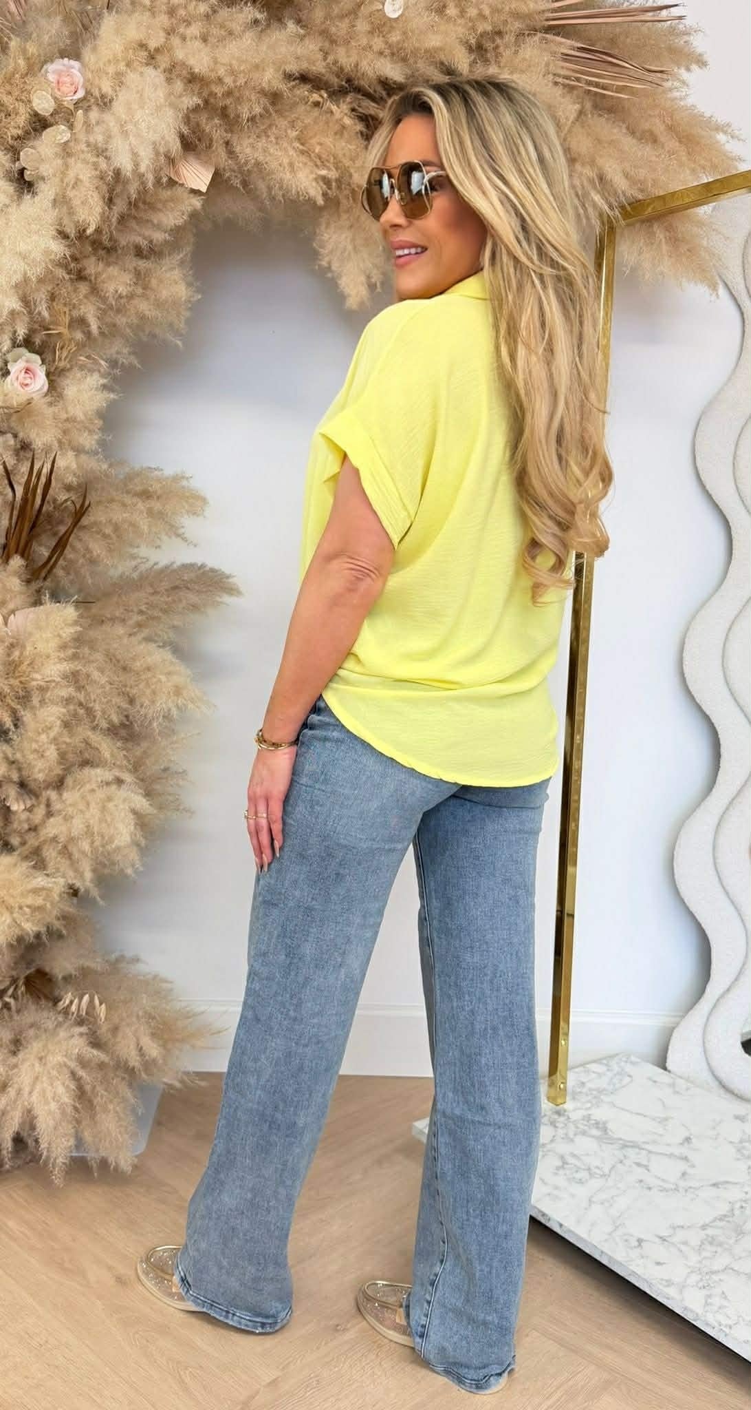 GOLDEN KNOT BLUSE GELB