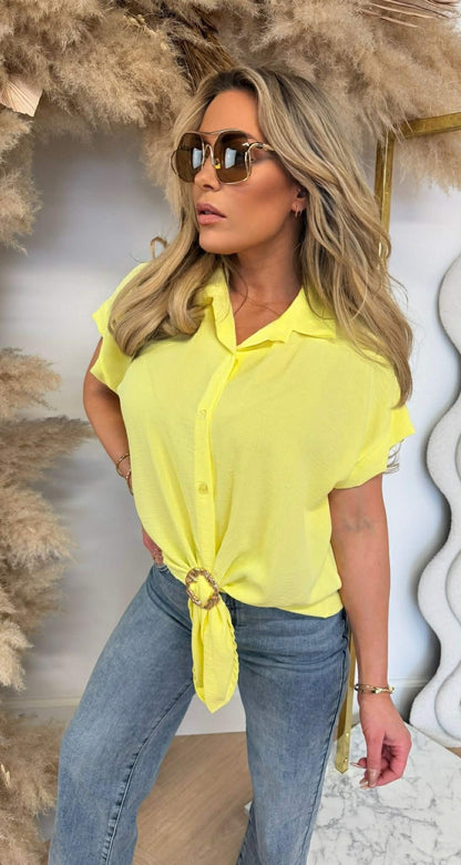 GOLDEN KNOT BLUSE GELB